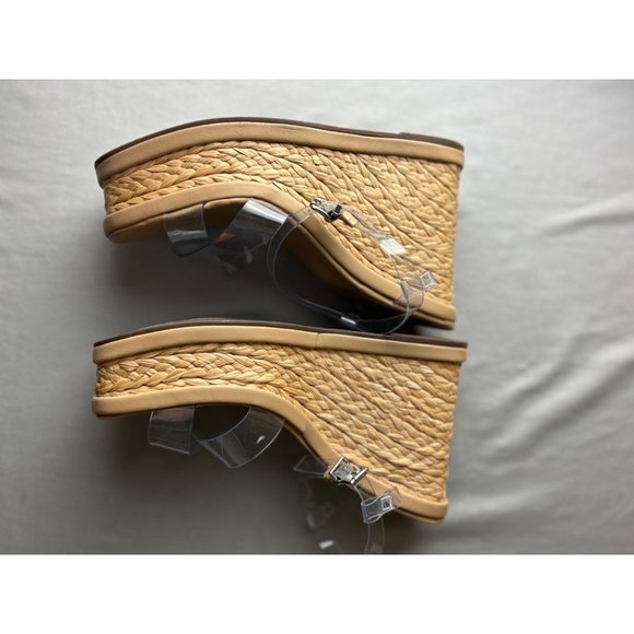Schutz Cayne Wedge Open Toe Sandals Size 10.5B New without Tags - Picture 3 of 8
